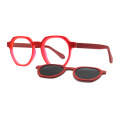 Fashion TR90 Magnetic UV400 Поляризованный клип на солнцезащитных очках